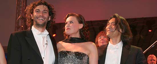 Jonas Kaufmann, Vesselina Kasarova, Kent Nagano (Foto: MartiN Schmitz)